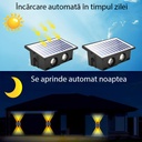 Solar lamp 4 LEDs, IP65, 3 colors 6500k, 4000k, 3000k
