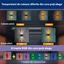 Solar lamp 2 LEDs, IP65, RGB