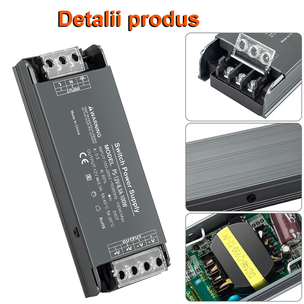 Switching Power Supply Premium 12V, 8.3A, 100W