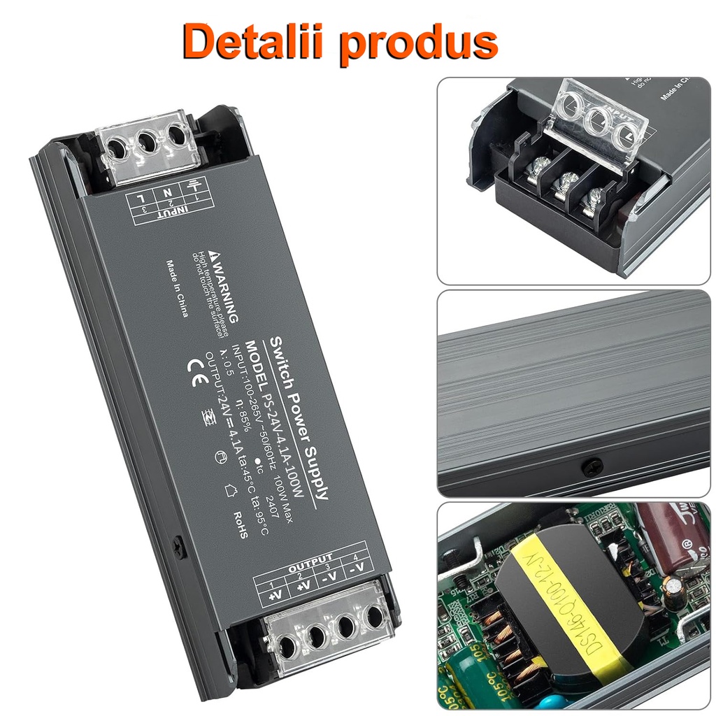 Switching Power Supply Premium 24V, 4.1A, 100W