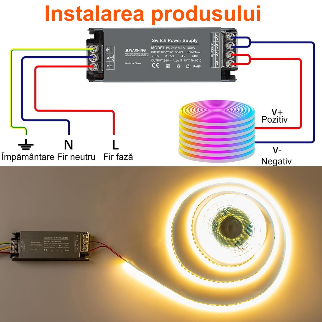 Switching Power Supply Premium 24V, 4.1A, 100W
