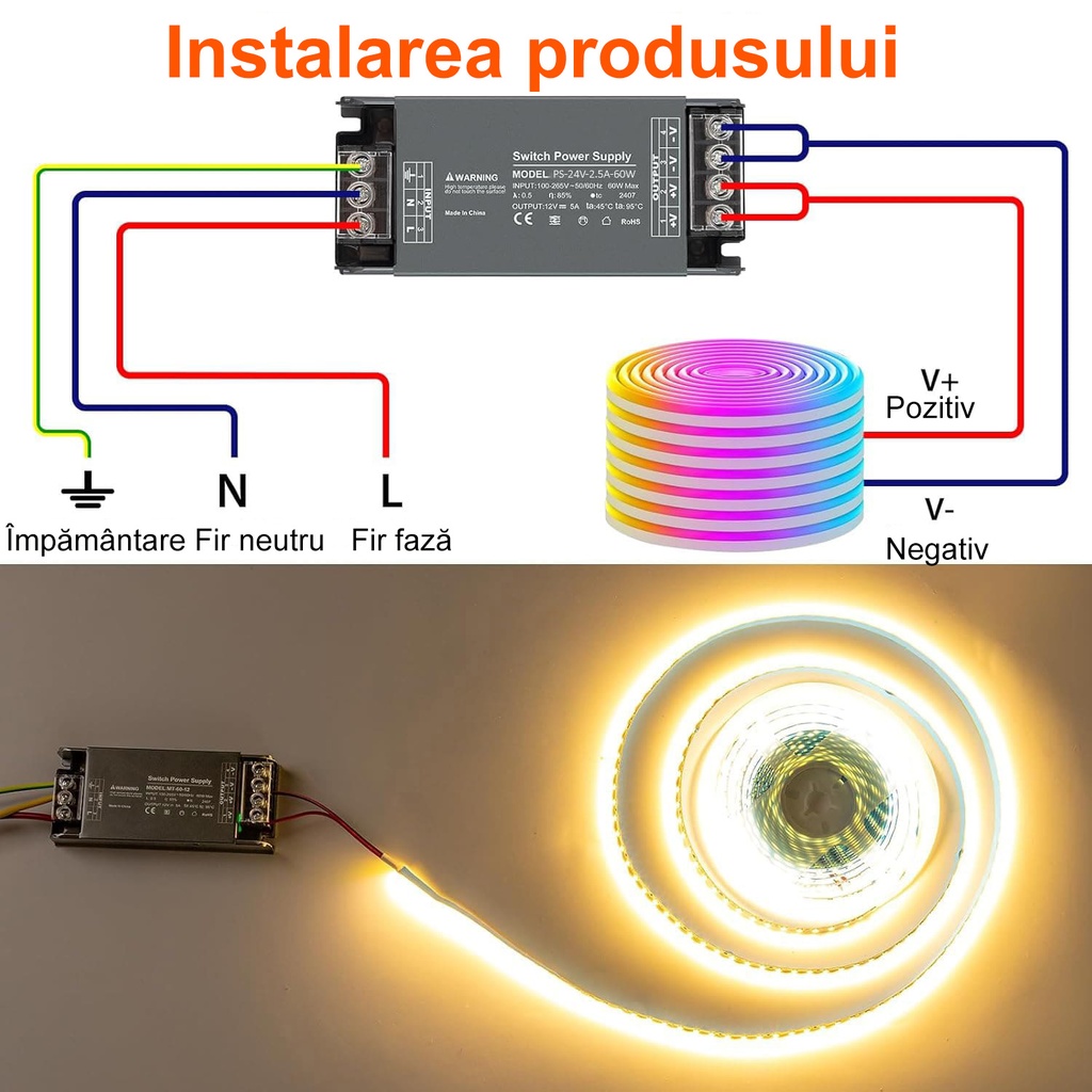 Switching Power Supply Premium 24V, 2.5A, 60W