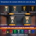 Solar lamp 3 LEDs, IP65, RGB