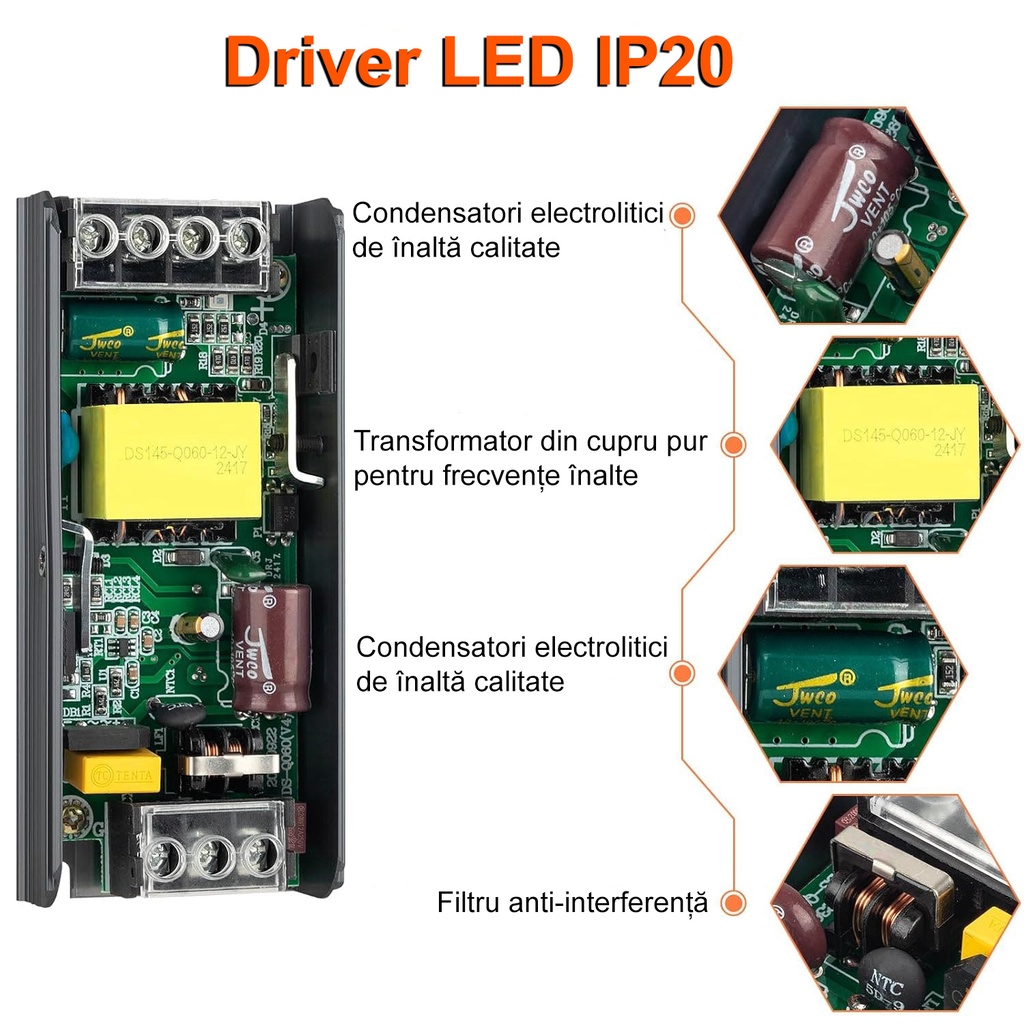 Switching Power Supply Premium 12V, 25A, 300W