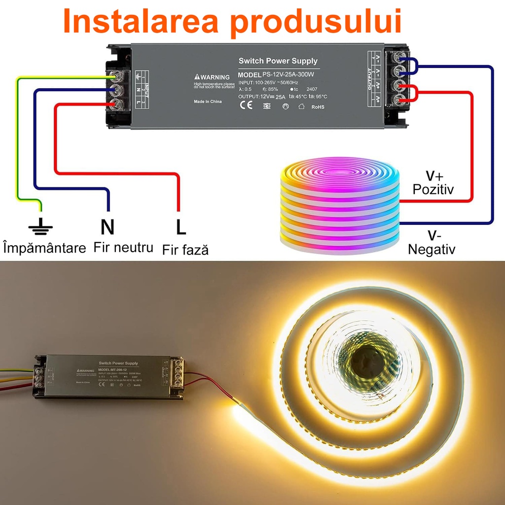 Switching Power Supply Premium 12V, 25A, 300W