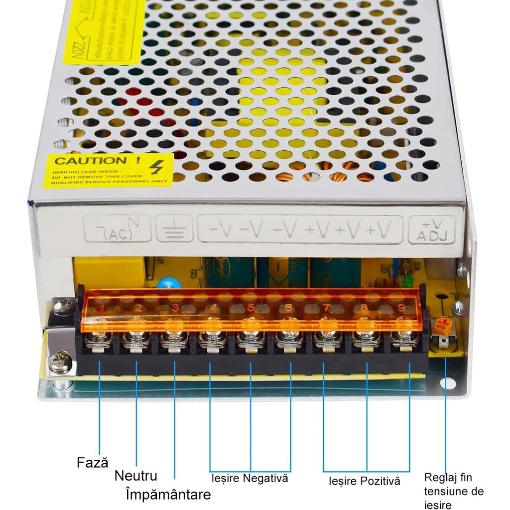 Switching Power Supply, IP20, 12V, 5A, 60W