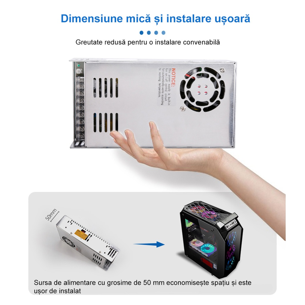 Switching Power Supply, IP20, 24V, 20.8A, 500W