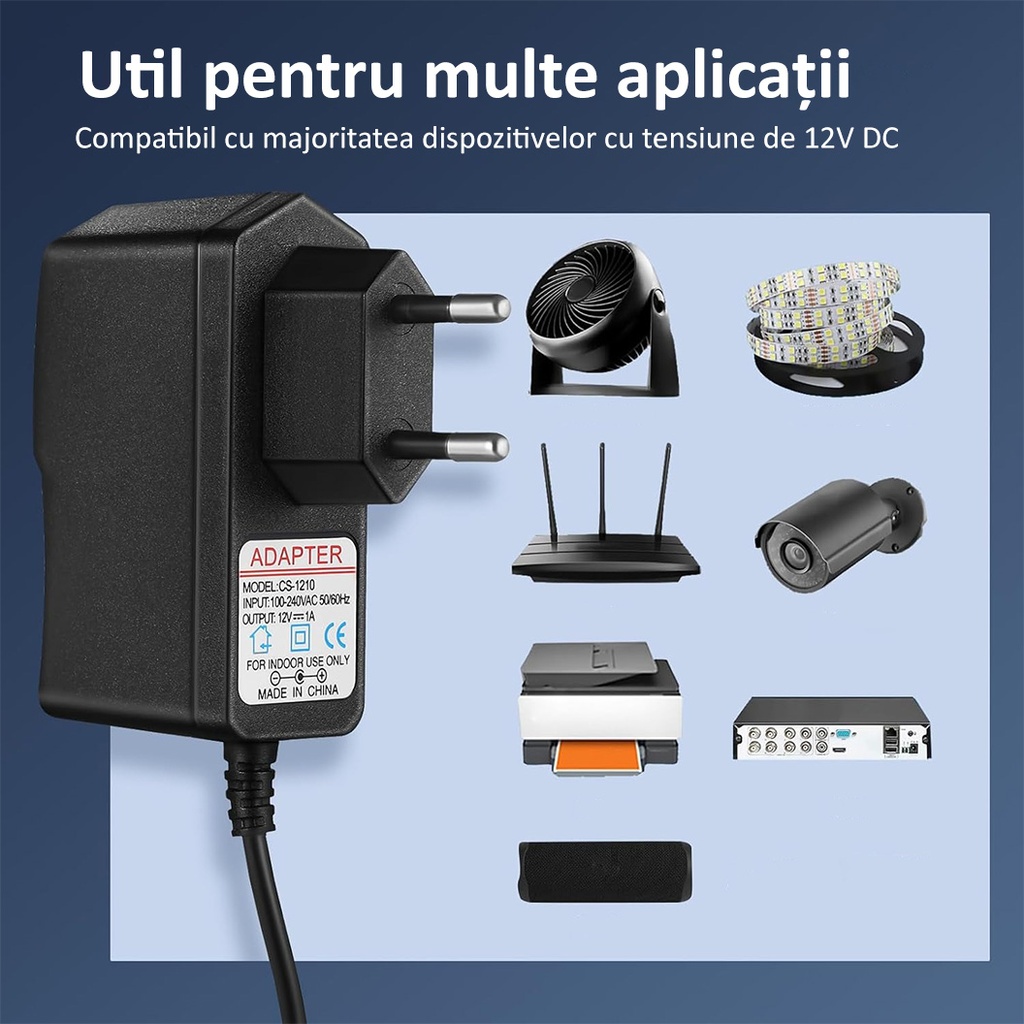 Power Supply input 220V, output 12V, 1A, 12W