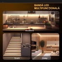 12V COB LED Strip Light – 320 LEDs/m – 3000k – IP20 – 8mm – 5m Roll