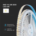 24V LED Strip – 240 LEDs/m – SMD2835 – 6500K – IP20 – 10mm – 10m Roll