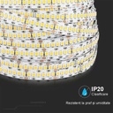 24V LED Strip – 240 LEDs/m – SMD2835 – 6500K – IP20 – 10mm – 10m Roll