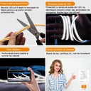 12V COB LED Strip Light – 528 LEDs/m – 6500k – IP20  – 10mm – 5m Roll