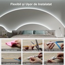 12V COB LED Strip Light – 320 LEDs/m – 6500k – IP20 – 8mm – 5m Roll
