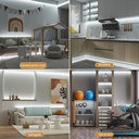 12V COB LED Strip Light – 320 LEDs/m – 6500k – IP20 – 8mm – 5m Roll