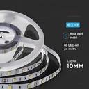 12V LED Strip Light – 60 LEDs/m – SMD5050 – 3000K – IP20 – 10mm – 5m Roll
