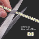 24V LED Strip – 240 LEDs/m – SMD2835 – 3000K – IP20 – 10mm – 10m Roll