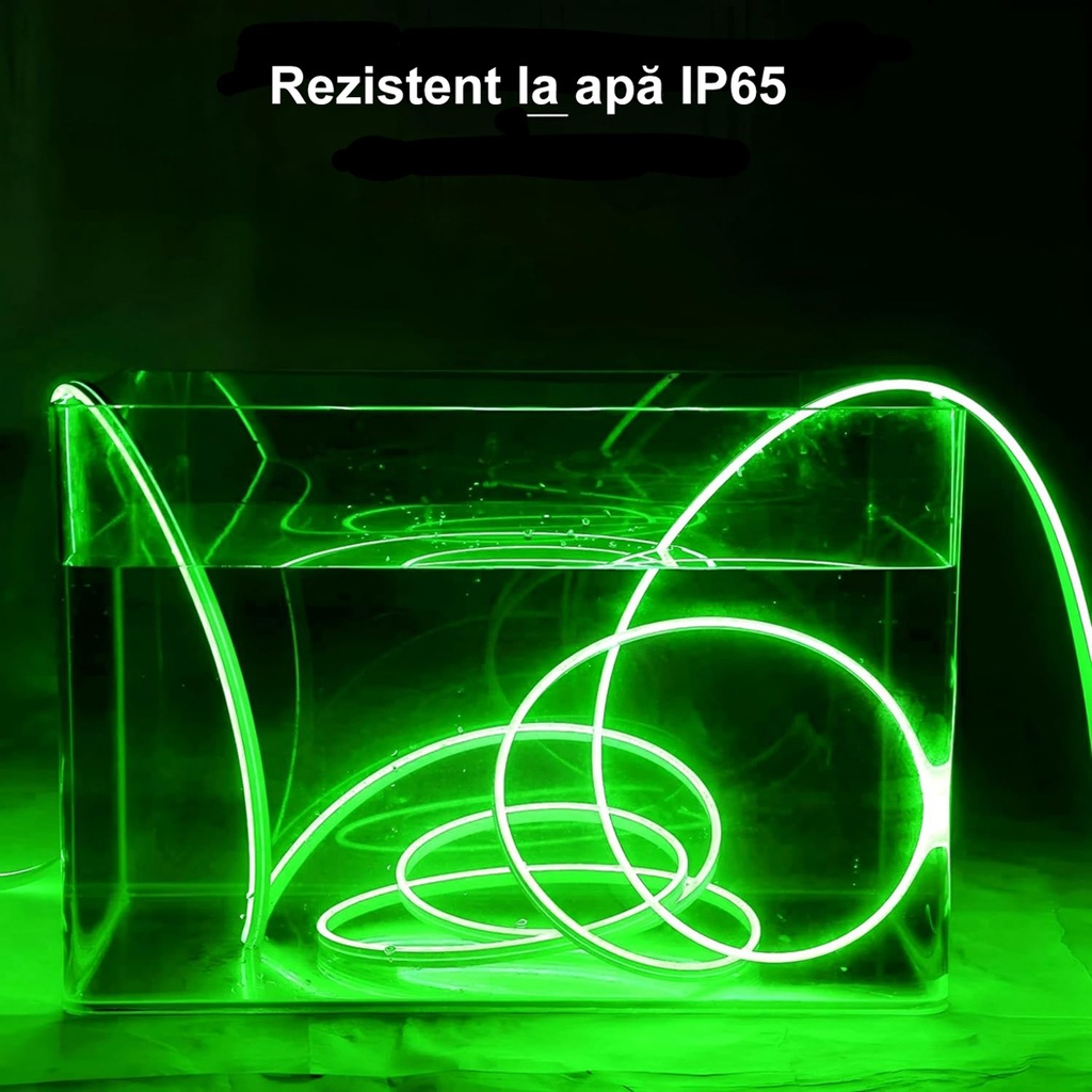 12V Neon Flex LED Strip Light – Green Light – 8mm – IP65 – 5m Length