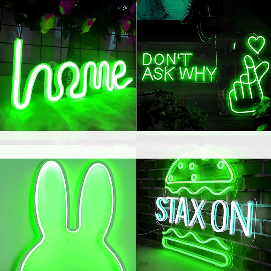 12V Neon Flex LED Strip Light – Green Light – 8mm – IP65 – 5m Length