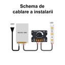 LED Strip Dimmer Manual – 12-24V, 30A Brightness Controller