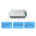 24A RGB LED Dimmer Controller – 12-24V, Metal, 24-Key Remote