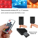 Wireless RGB LED Controller – Mini, 17 Keys RF, Fire Effect