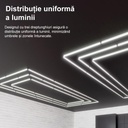 Set of 3 LED Rectangles 472W, 6500k, cool white light, 4.8x2.4m