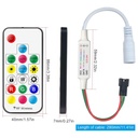 RGB LED Strip Controller with 17-Key Remote – 3 Wire
