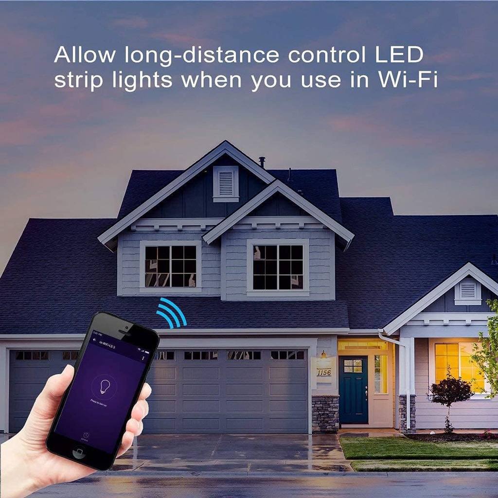 WiFi RGBW LED Controller – Smart Touch, Tuya Music, 2.4G