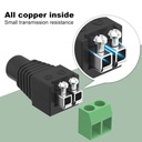 DC 2.1x5.5mm Female Power Connector with LED Strip Adapter