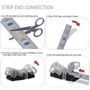 10mm 2-Pin LED Strip Connector with 2 Wires – for Single Color Strips