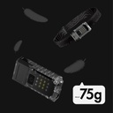 Portable UV LED Flashlight, , USB Type C Charging, 50 m Range, 5W, 3 Light Colors, 1200 mAh, 8 x 2 x 4.2 cm, Transparent Fluorescent