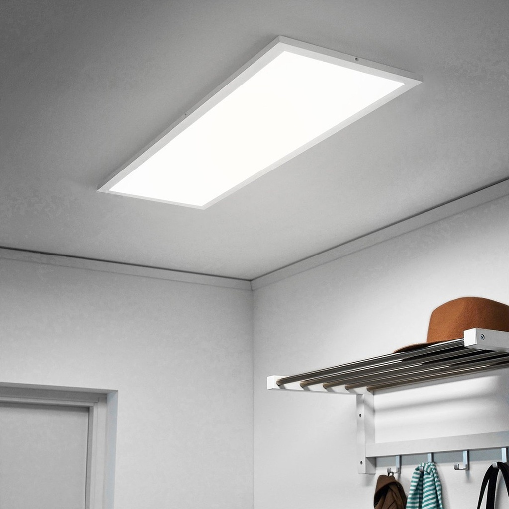 LED Ceiling Light 30x60cm, 40W, 6500k, White, applied 