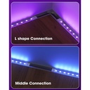 RGB 5050 LED Strip Connector with 4 Wires – 10mm 4-Pin Solderless Adapter