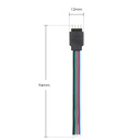 4-Wire RGB LED Strip Connector – 10mm 4-Pin for LED Light Strips