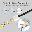 DC LED Strip Power Connector – 2.1mm x 5.5mm Plug for 12V/24V LED Strips