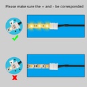 DC LED Strip Power Connector – 2.1mm x 5.5mm Plug for 12V/24V LED Strips