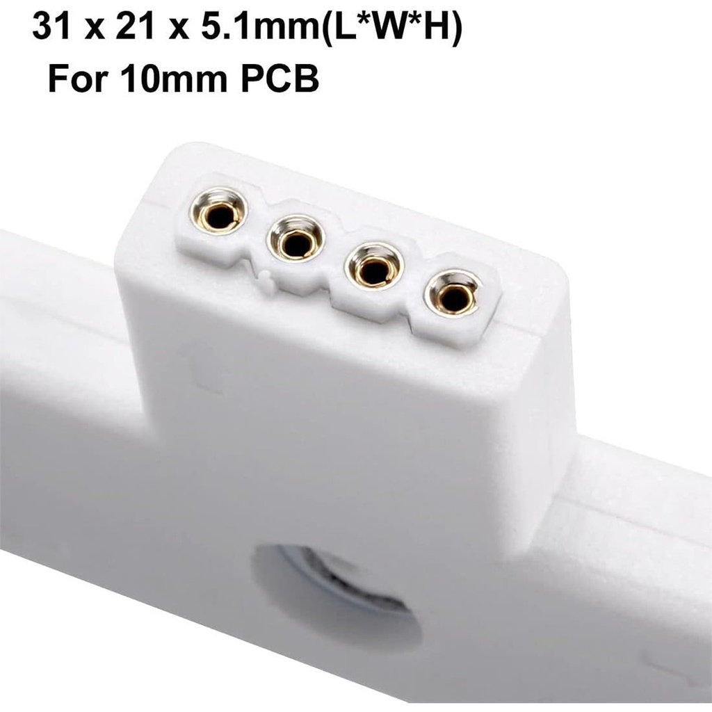 T-Shape RGB LED Strip Connector – 4-Pin 10mm for 5050 Light Strips
