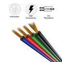 RGB LED Strip Power Cable – 4-Wire 50m Roll for 5050/3528 Strips