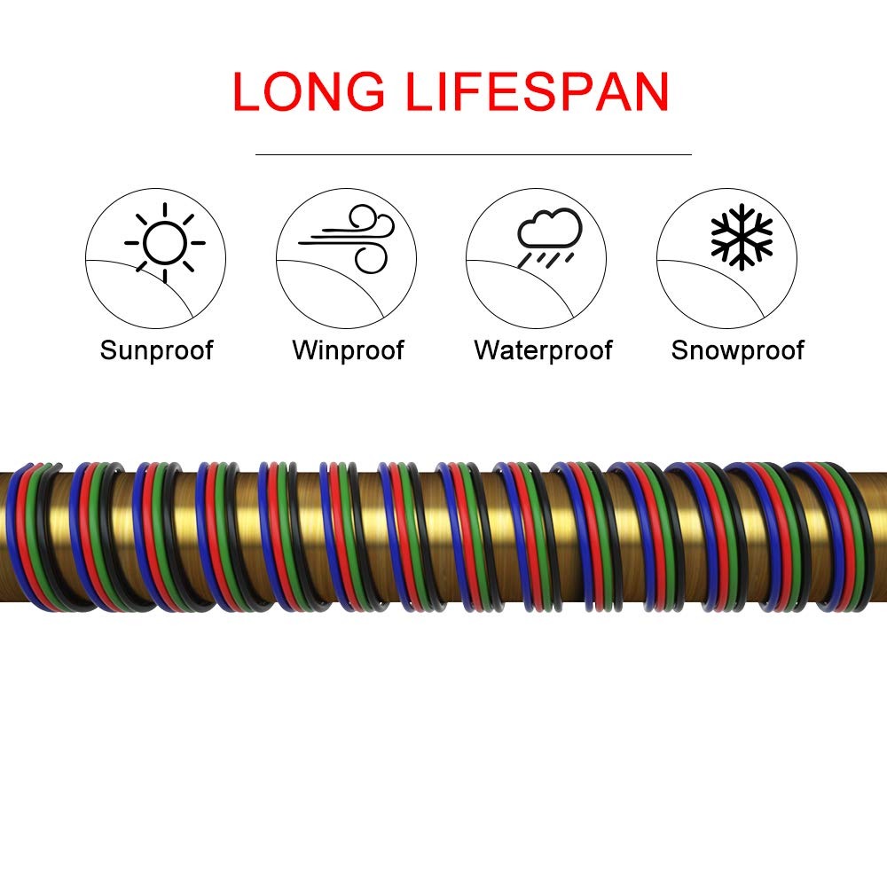 RGB LED Strip Power Cable – 4-Wire 50m Roll for 5050/3528 Strips