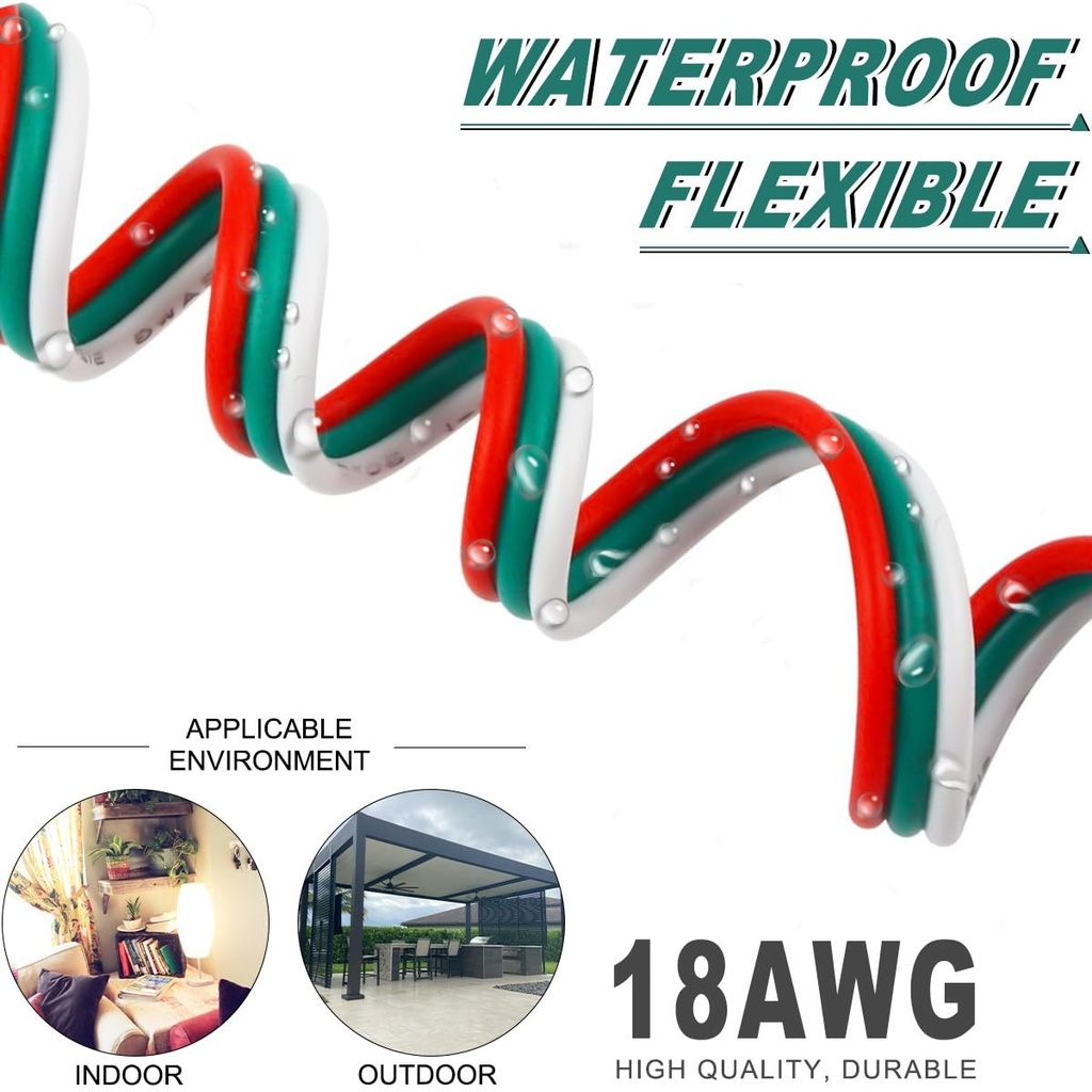 RGB LED Power Cable 3-Wire, 50m Roll