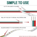 RGB LED Power Cable 3-Wire, 50m Roll