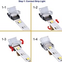 RGBW LED Strip Connector 10mm, 5-Pin