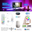 Smart RGB LED Strip Kit 5 meters, App Control, Remote control, Bluetooth, Multicolor Light, Music Sync, Voice control