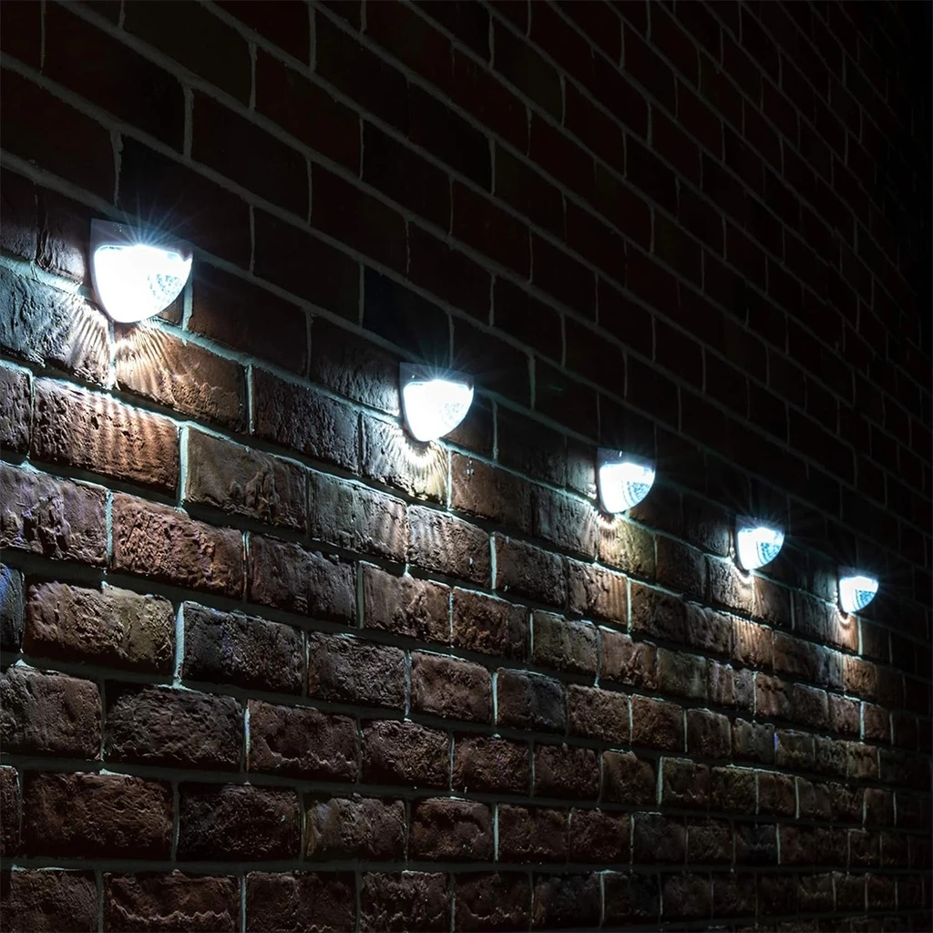 Semicircular decorative LED solar lamp for outdoor use