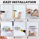 Semicircular decorative LED solar lamp for outdoor use