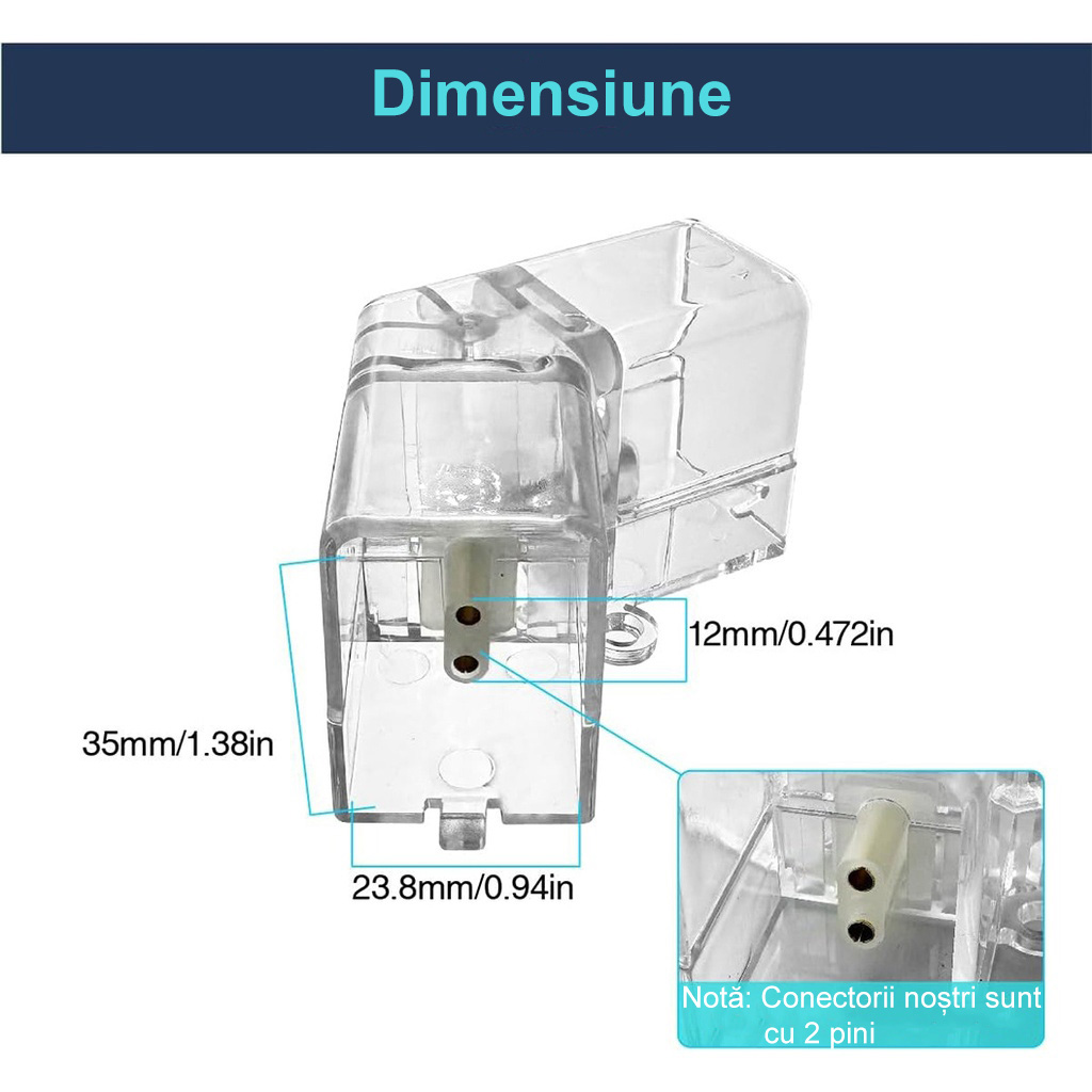 Honeycomb connector Type V 120 degrees