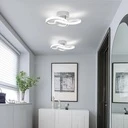 LED Chandelier 18W, 3 Color Temperature Settings (Cool White, Neutral, Warm), Modern Design, White
