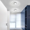 LED Chandelier 24W - 3 Squares, 3 color steps (Cool White, Neutral, Warm), Modern Design, 25x17x6 cm, White
