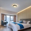 LED Chandelier 20W - 2 Squares, 3 color steps (Cool White, Neutral, Warm), Modern Design, 24x10x6 cm, Black-White