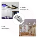 LED panel clamp set for plasterboard ceiling mounting